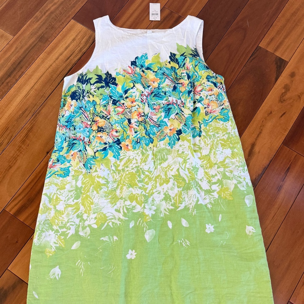 J Jill Linen Tropical Sundress NWT